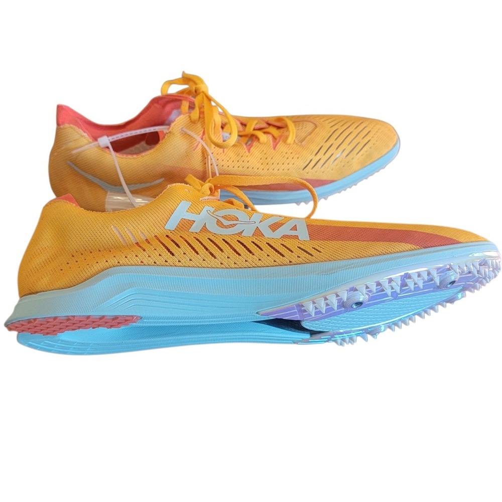 Hoka Cielo X‎ LD Track Spikes Radiant Yellow Camellia 1123097 RYCM MSz13 WSz14.5